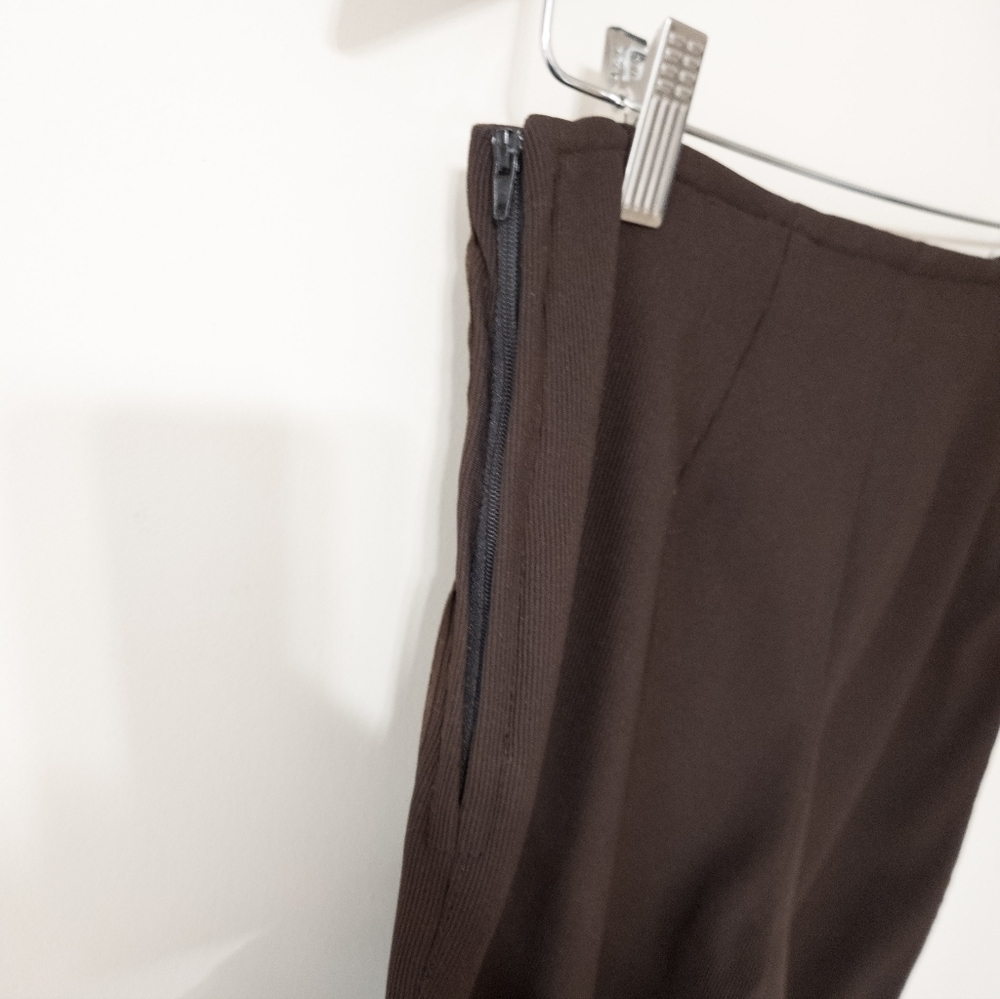 Vintage mosskito Y2K flared Leather striped flared Pants size Medium - Picture 5 of 7